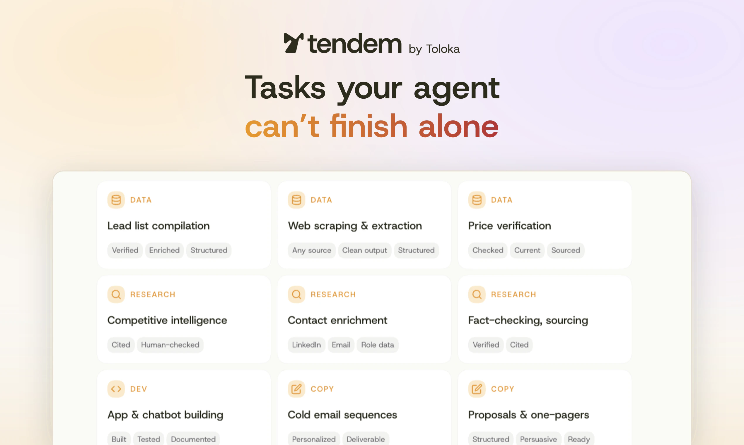 Tendem MCP Connector 截图 3