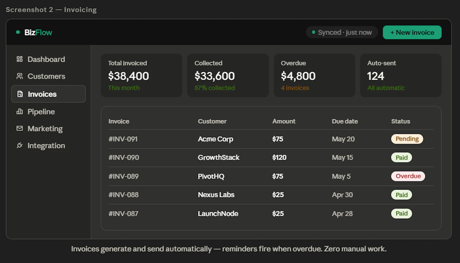 BIZFLO screenshot 2