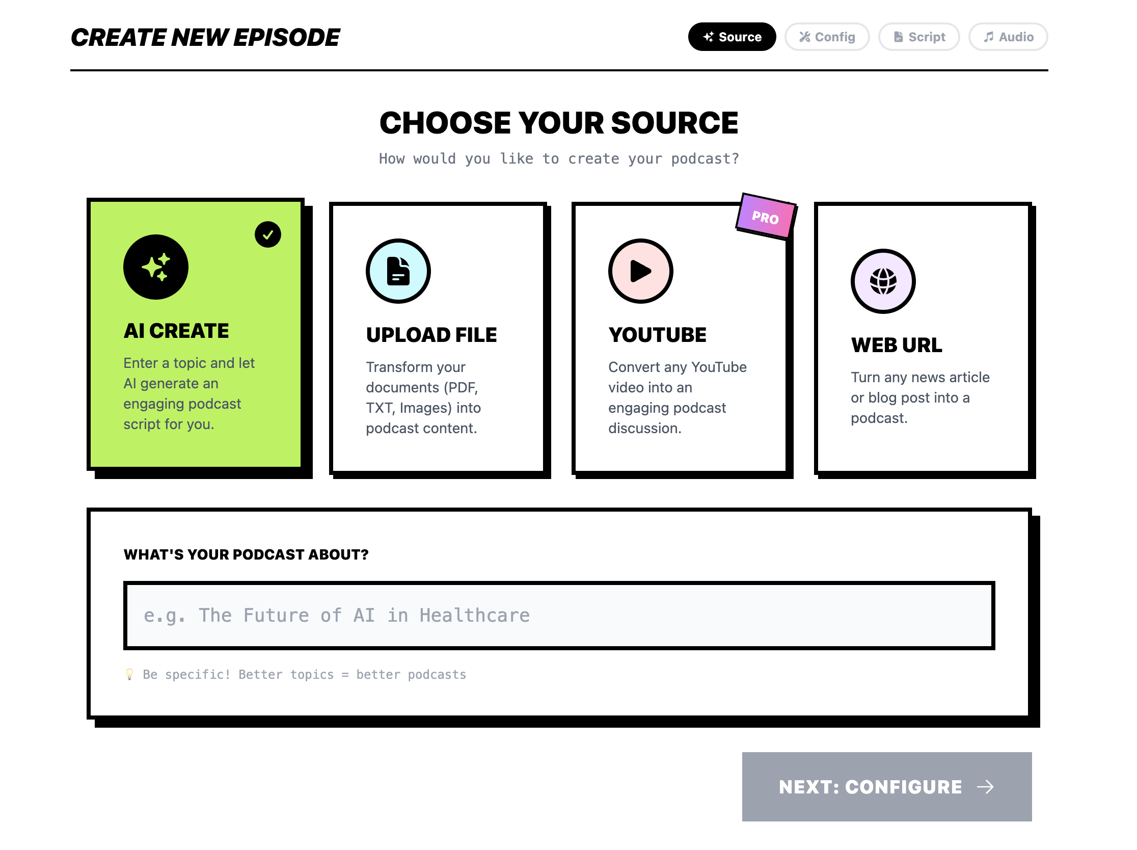 AI Podcast Generator gallery image
