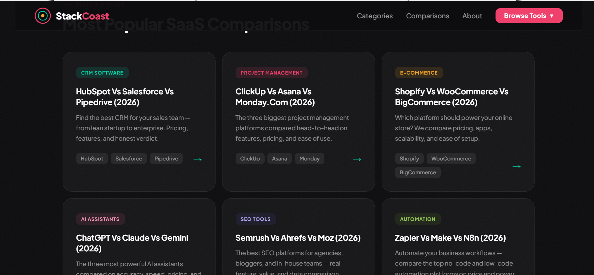 StackCoast - Find the Right SaaS Tool gallery image