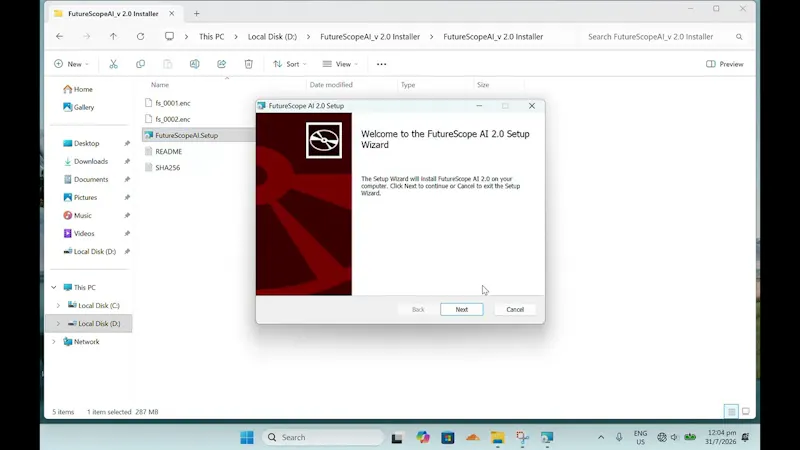 FutureScope AI™ 2.0 screenshot 1 (video preview)