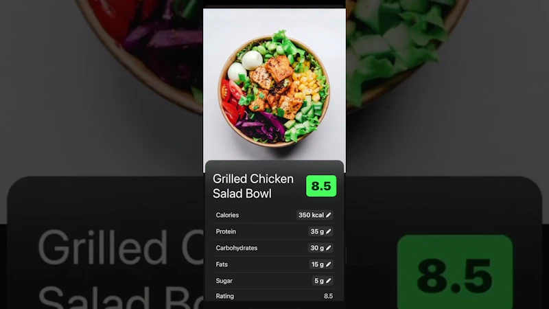 Snap A Meal™ screenshot 1 (video preview)
