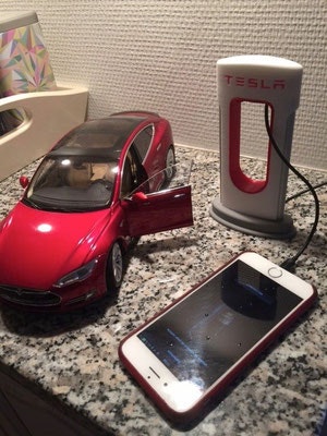 iPhone Tesla Supercharger Image