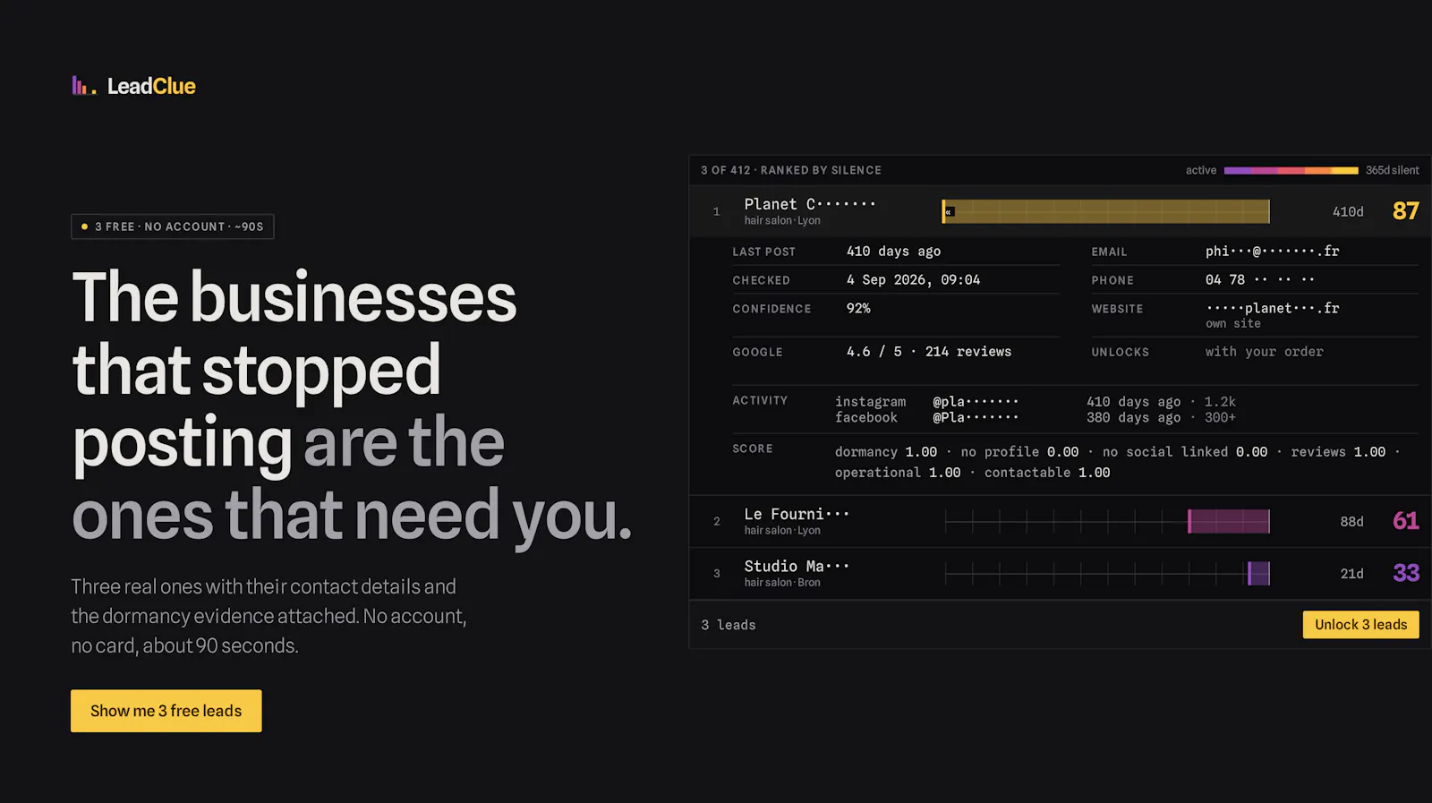 LeadClue screenshot 1