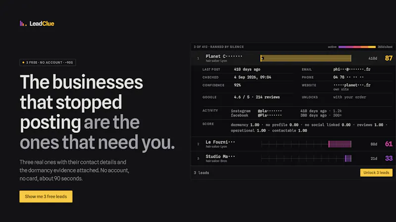 LeadClue screenshot 1