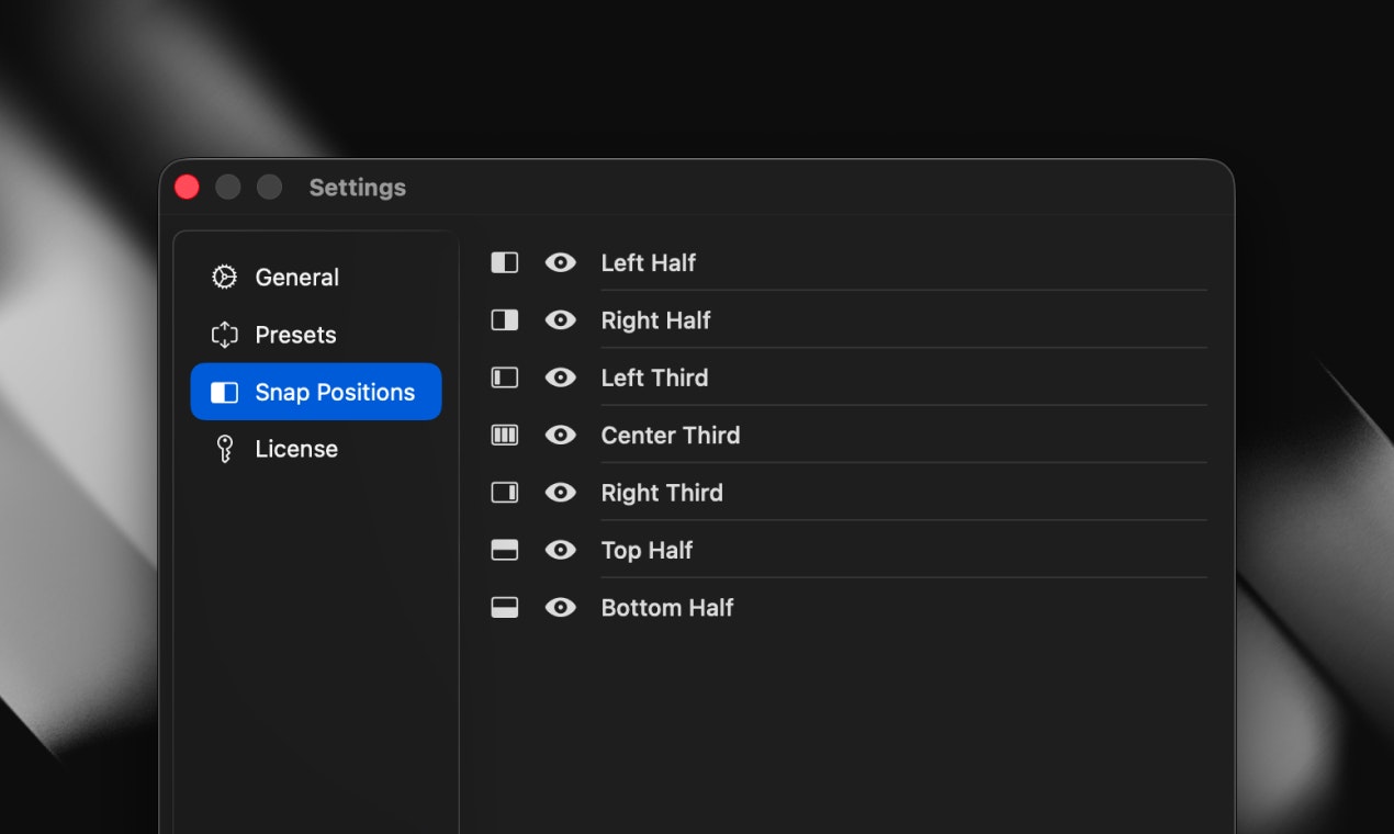 QuickSize - Fast window control for Mac - Screenshot 4 showing product features and functionality