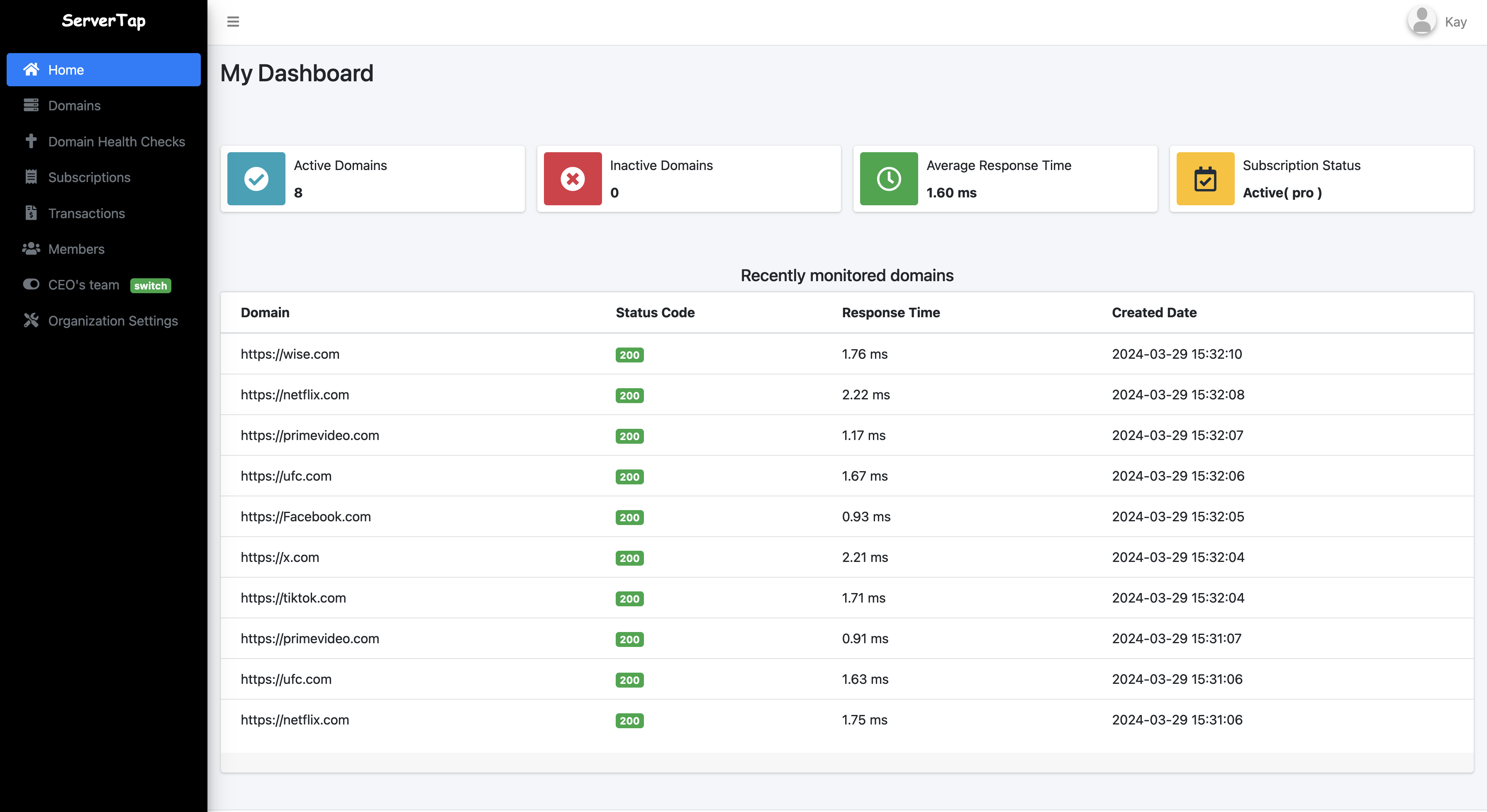 Servertap Cloud - An uptime monitoring application media 2