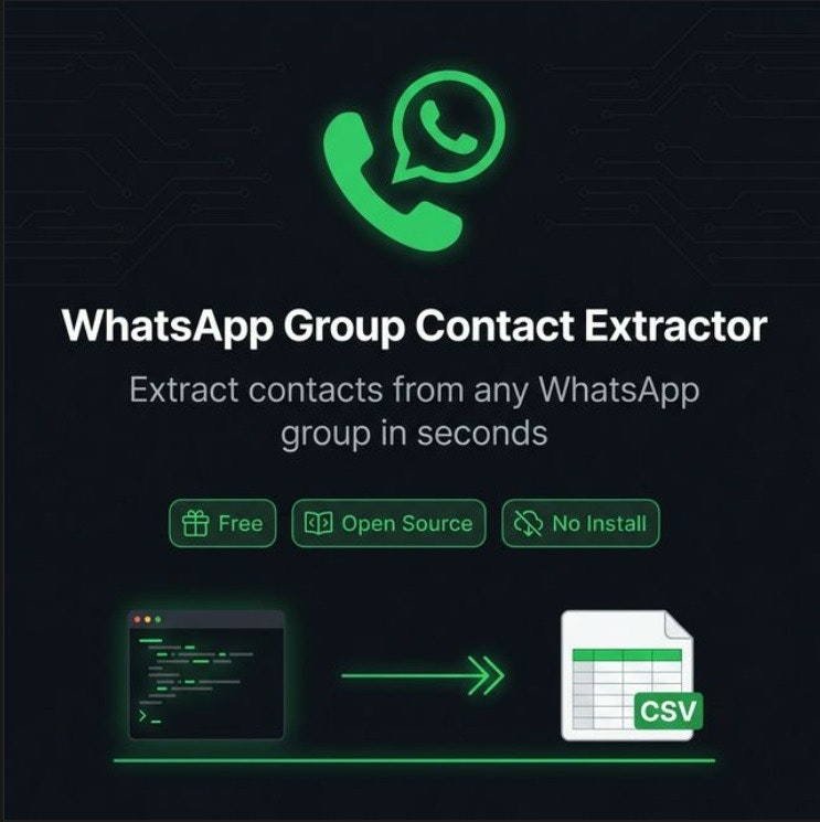 WhatsApp Contact Extractor - Product Hunt launch logo and brand identity