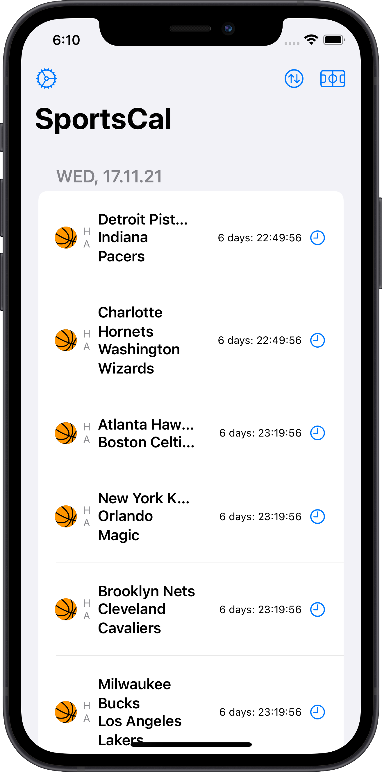 SportsCal gallery image