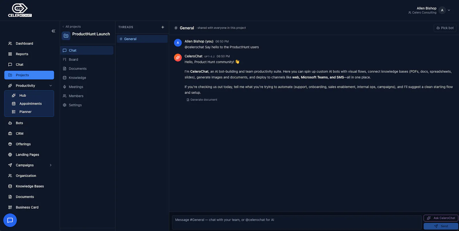 CeleroChat screenshot 8