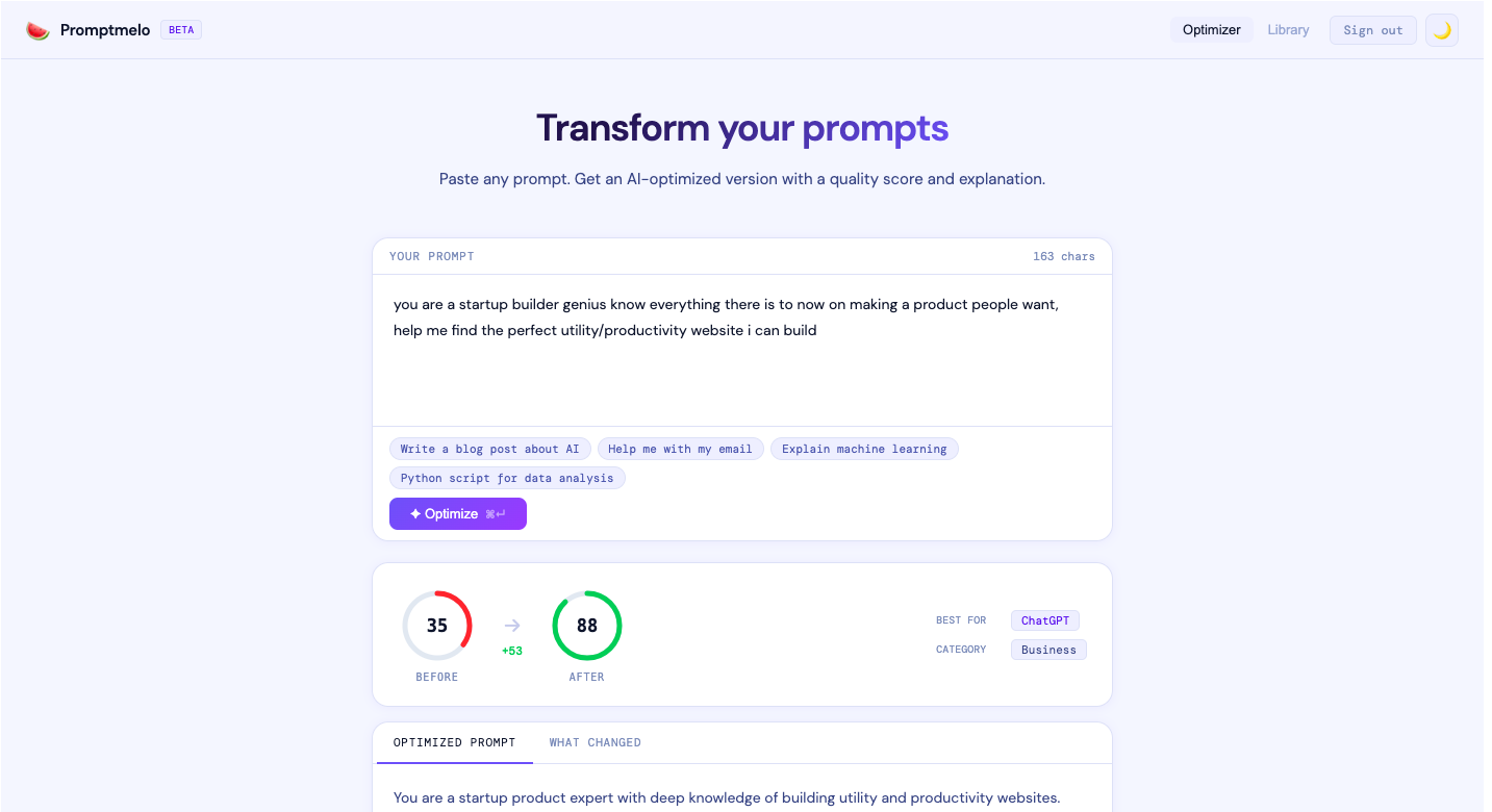Promptmelo.com gallery image