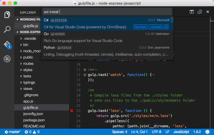VS Code gallery image