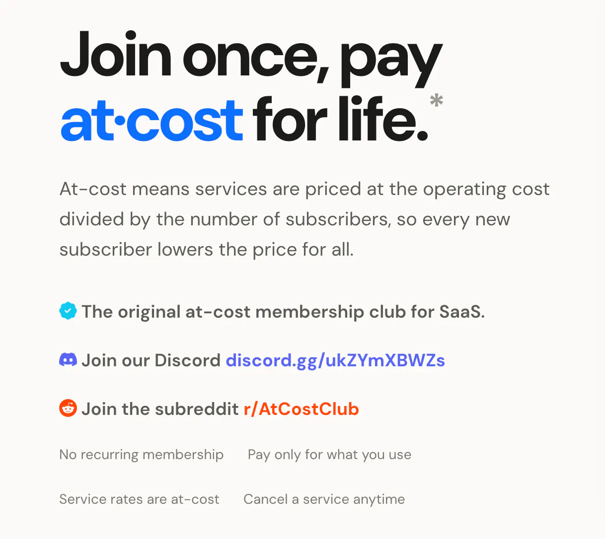 At-Cost Club gallery image