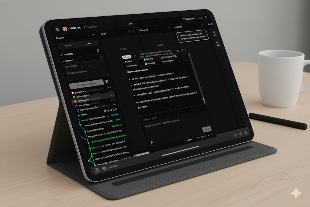 ClaudeWS - Screenshot 2 showing product features and functionality