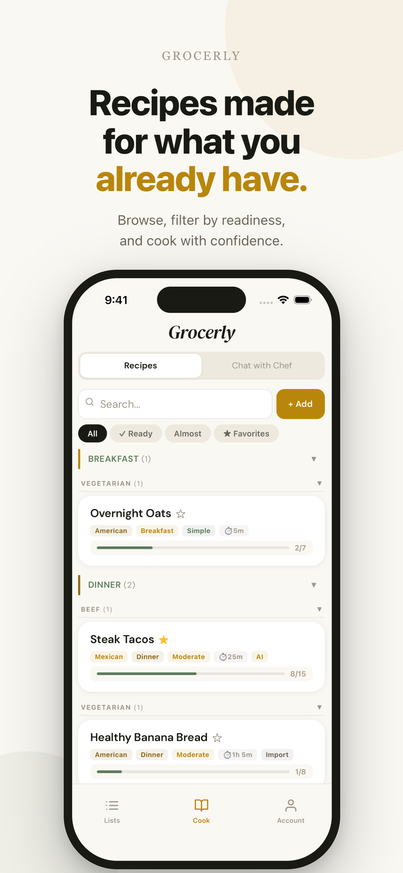 Grocerly: AI Recipe & Grocery gallery image