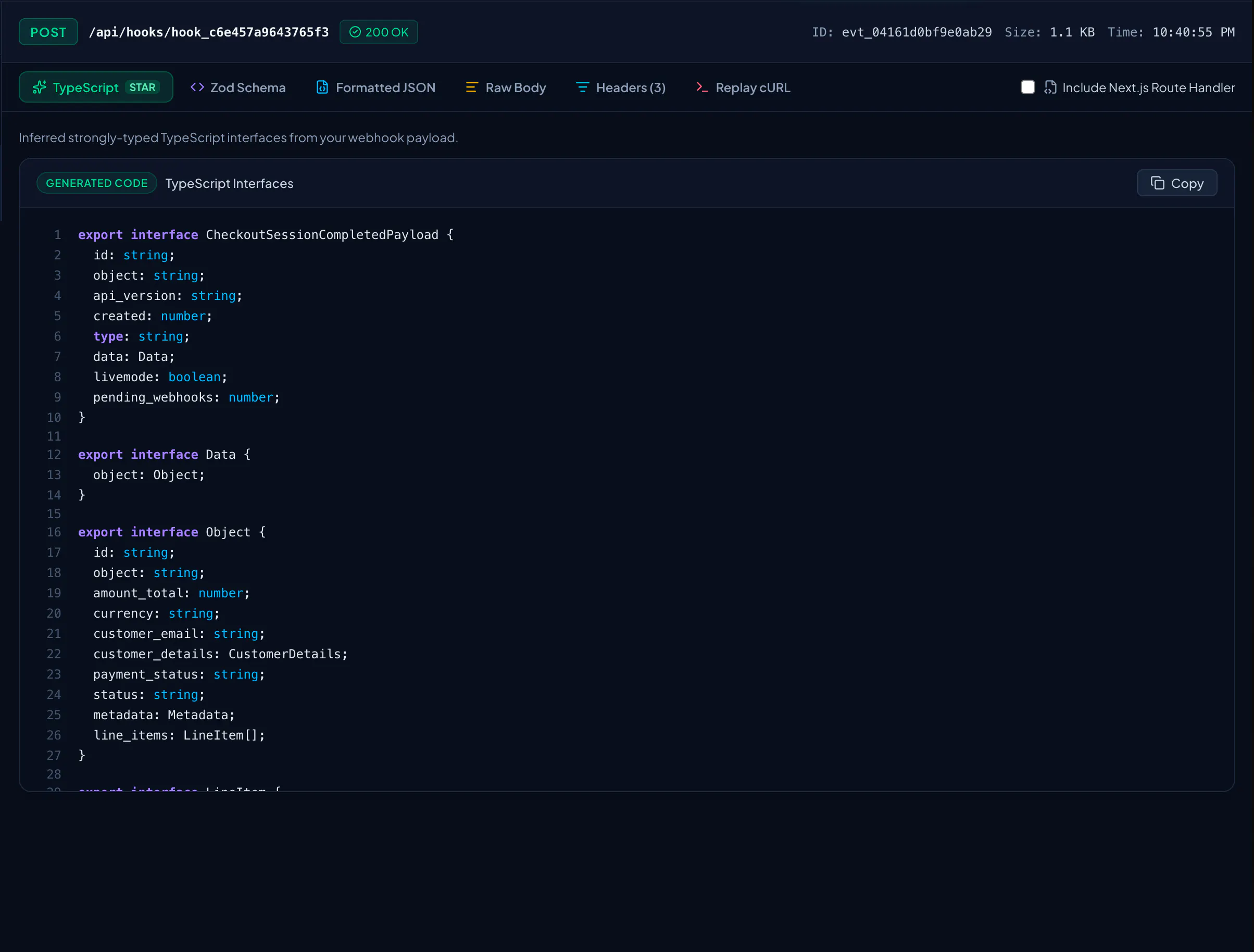 Payload Peek gallery image