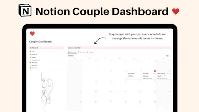 Notion Couple Dashboard & Planners gallery image