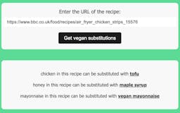 Vegan Recipe Substitute Finder media 2