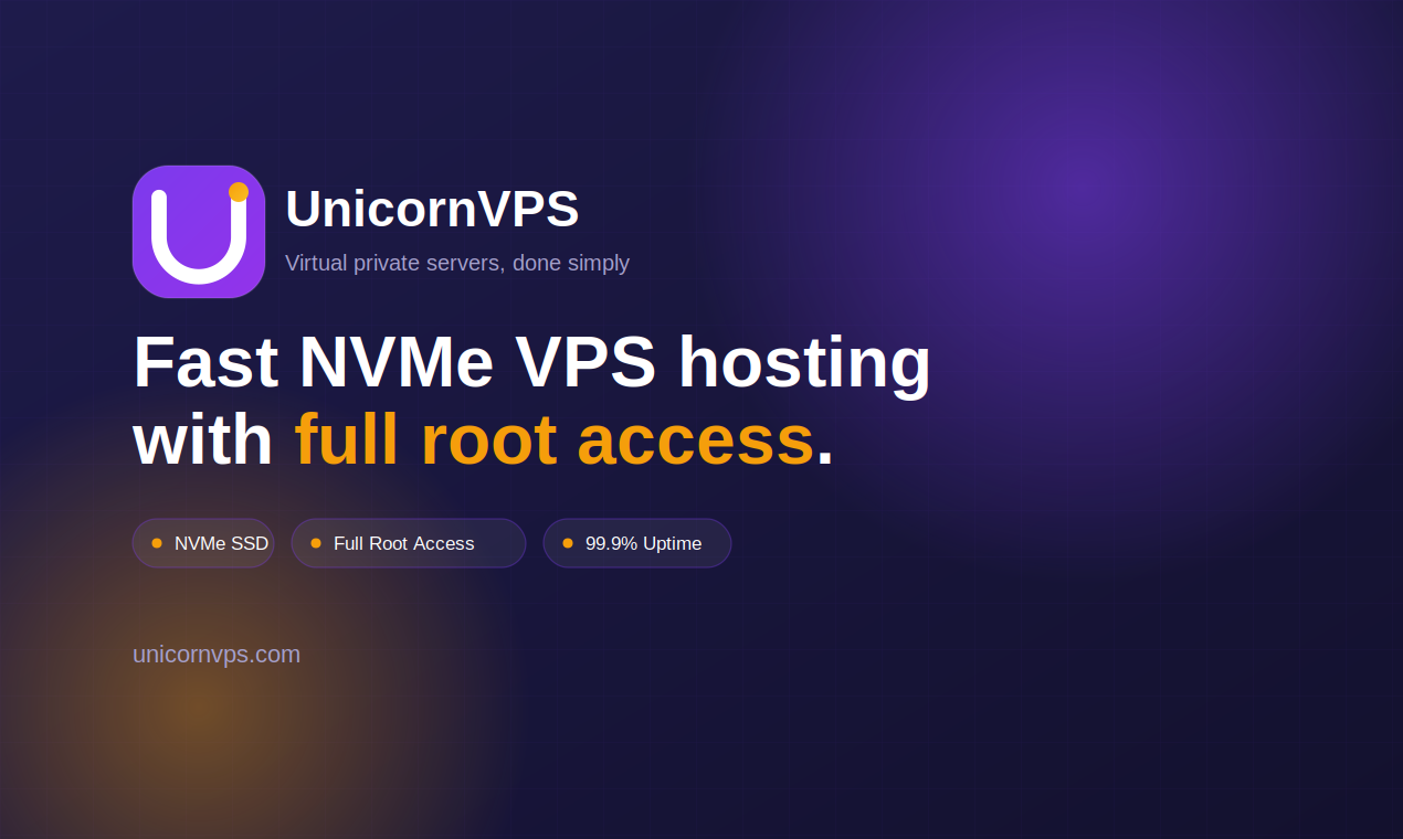 UnicornVPS gallery image