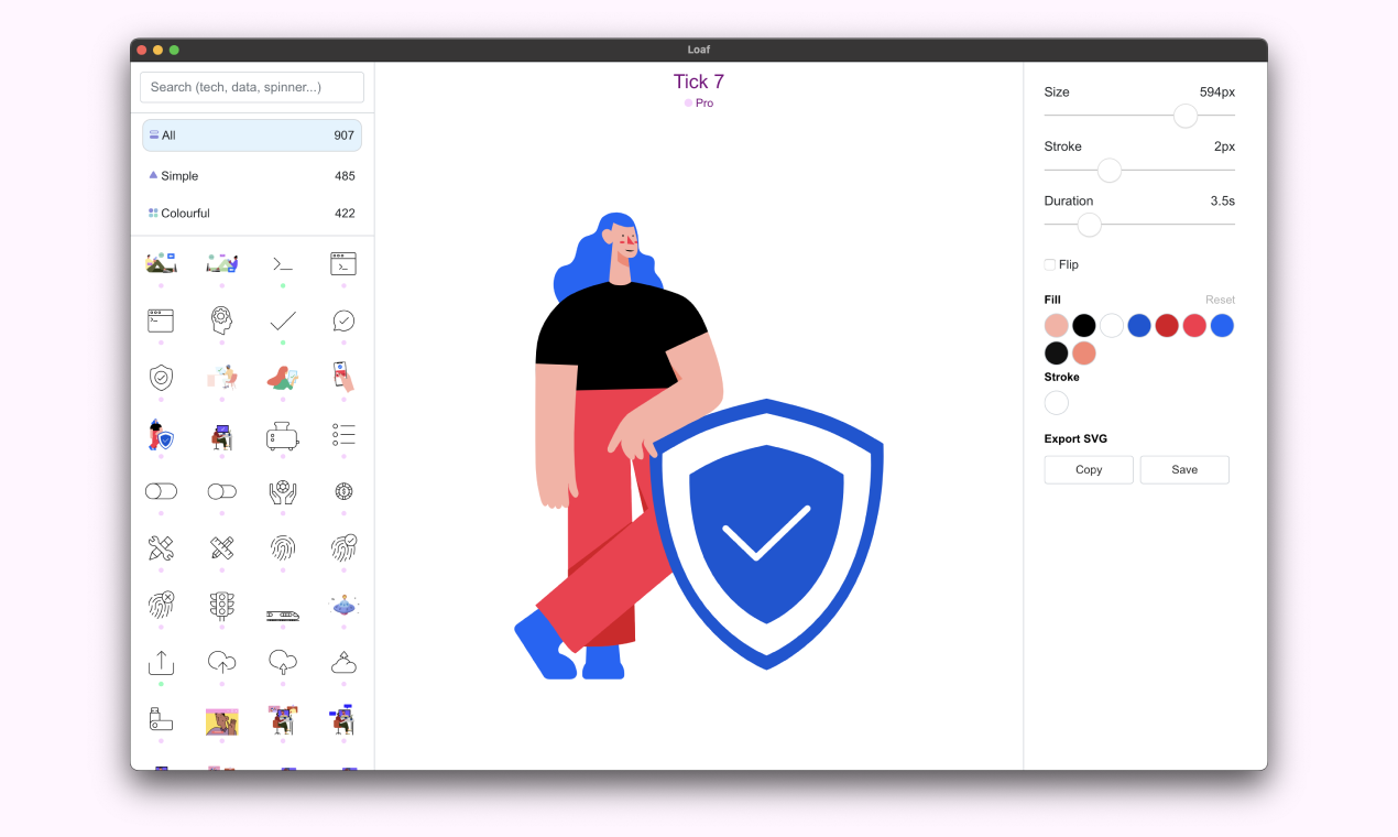 Loaf 2.0 - Een SVG -editor met 900 premium -animaties! media 3