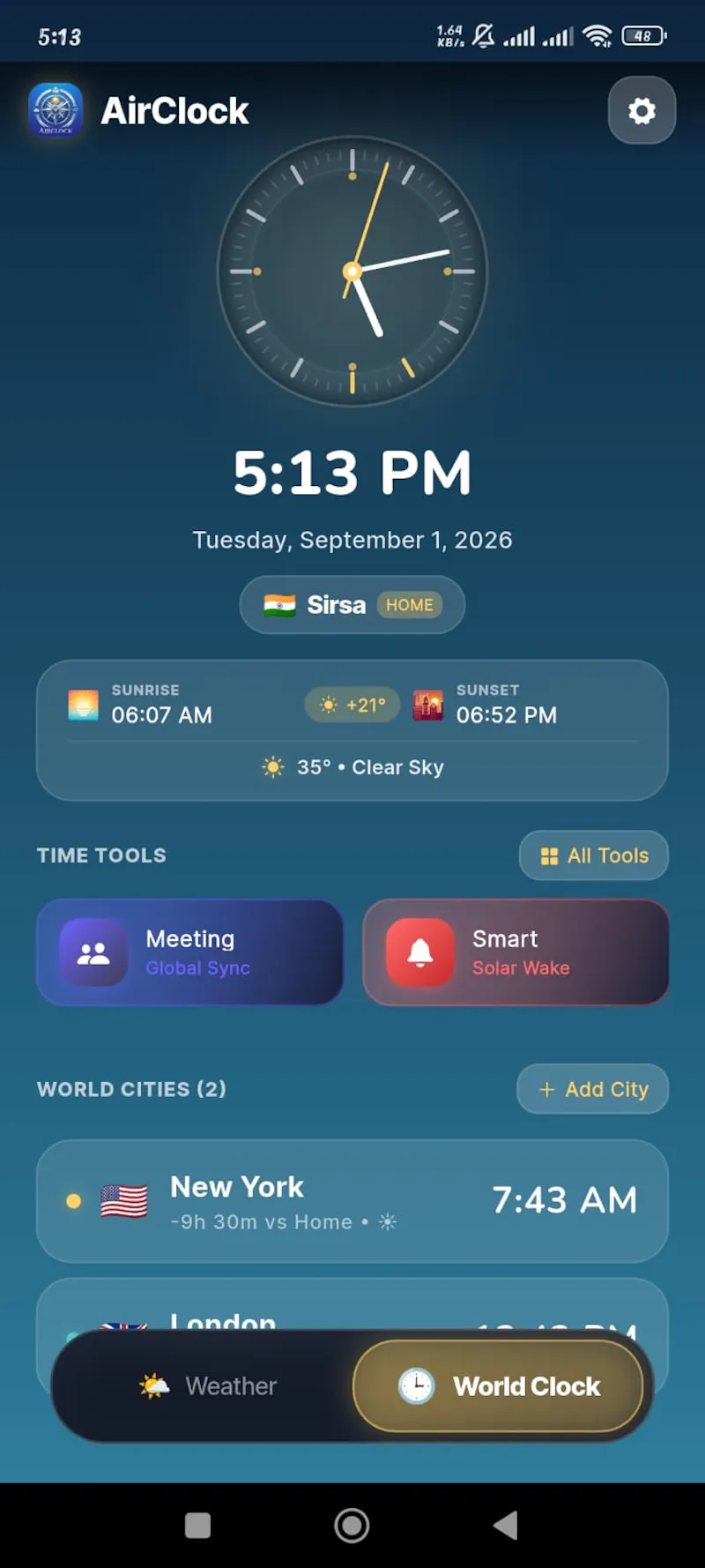 AirClock - Weather & Clock screenshot 5