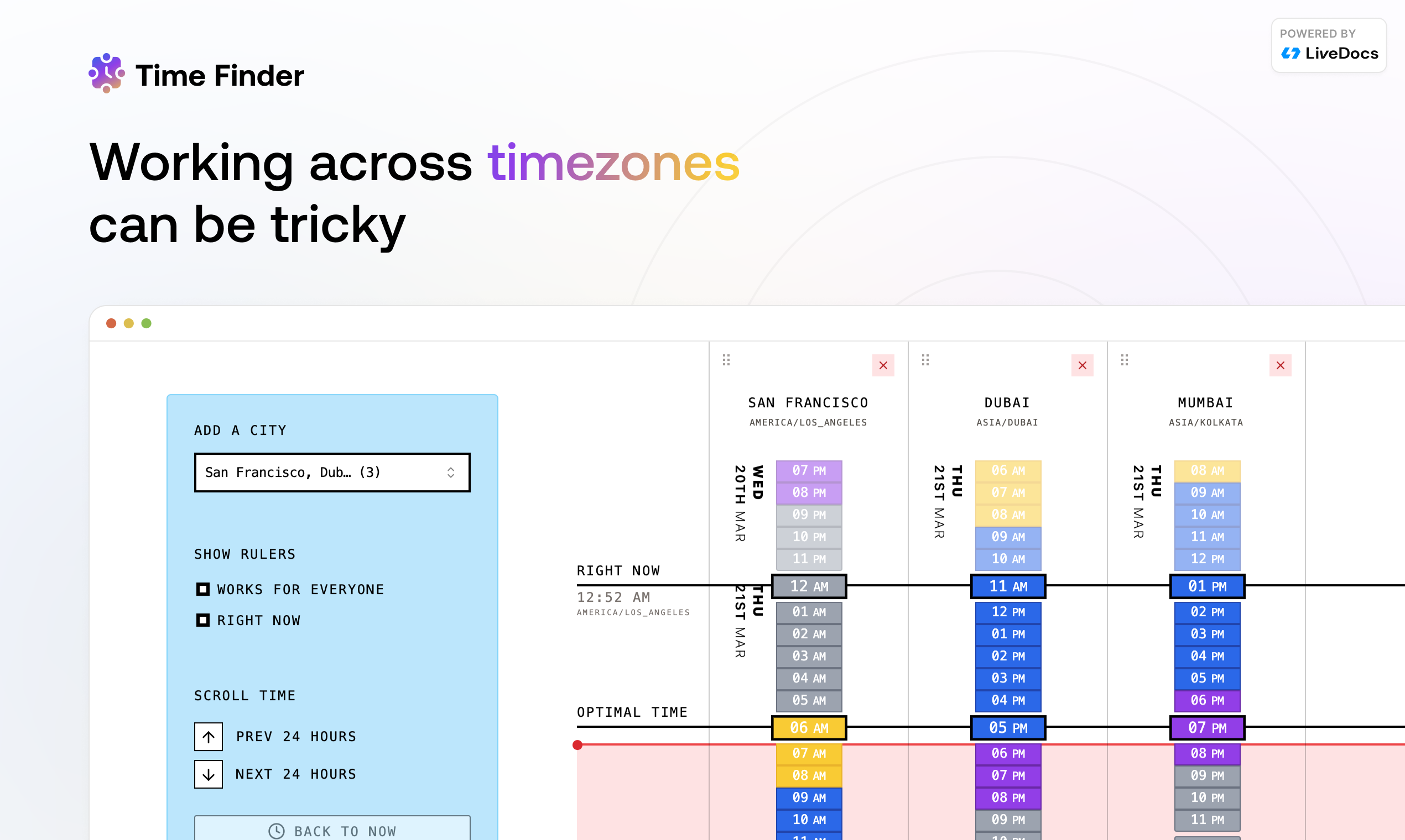 Time Finder by Livedocs media 1