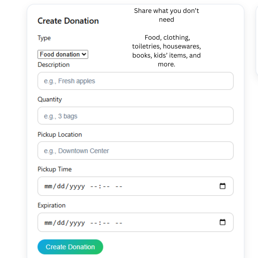FoodShare 2.0 - Screenshot 2 showing product features and functionality