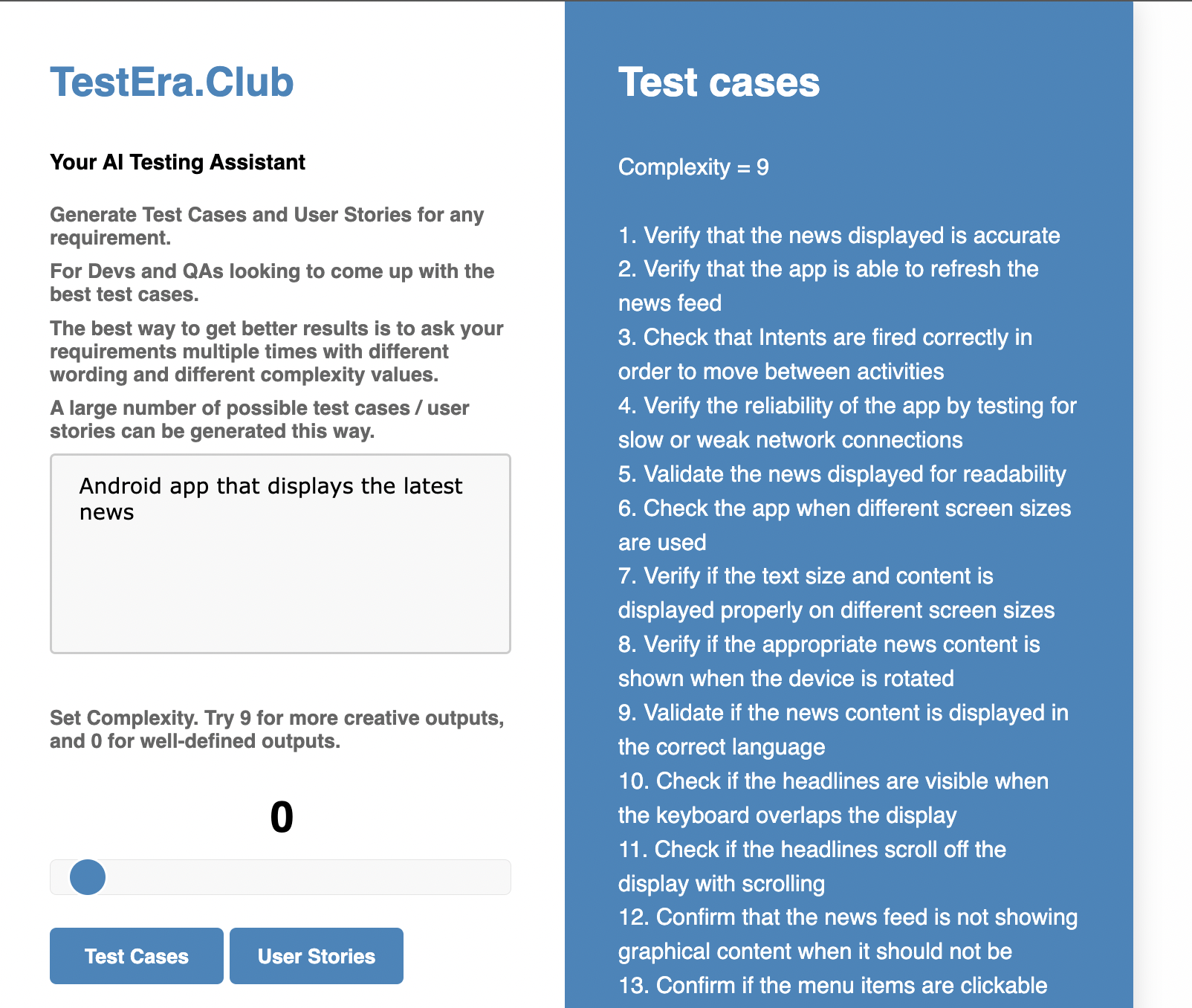 Zal AI testen
