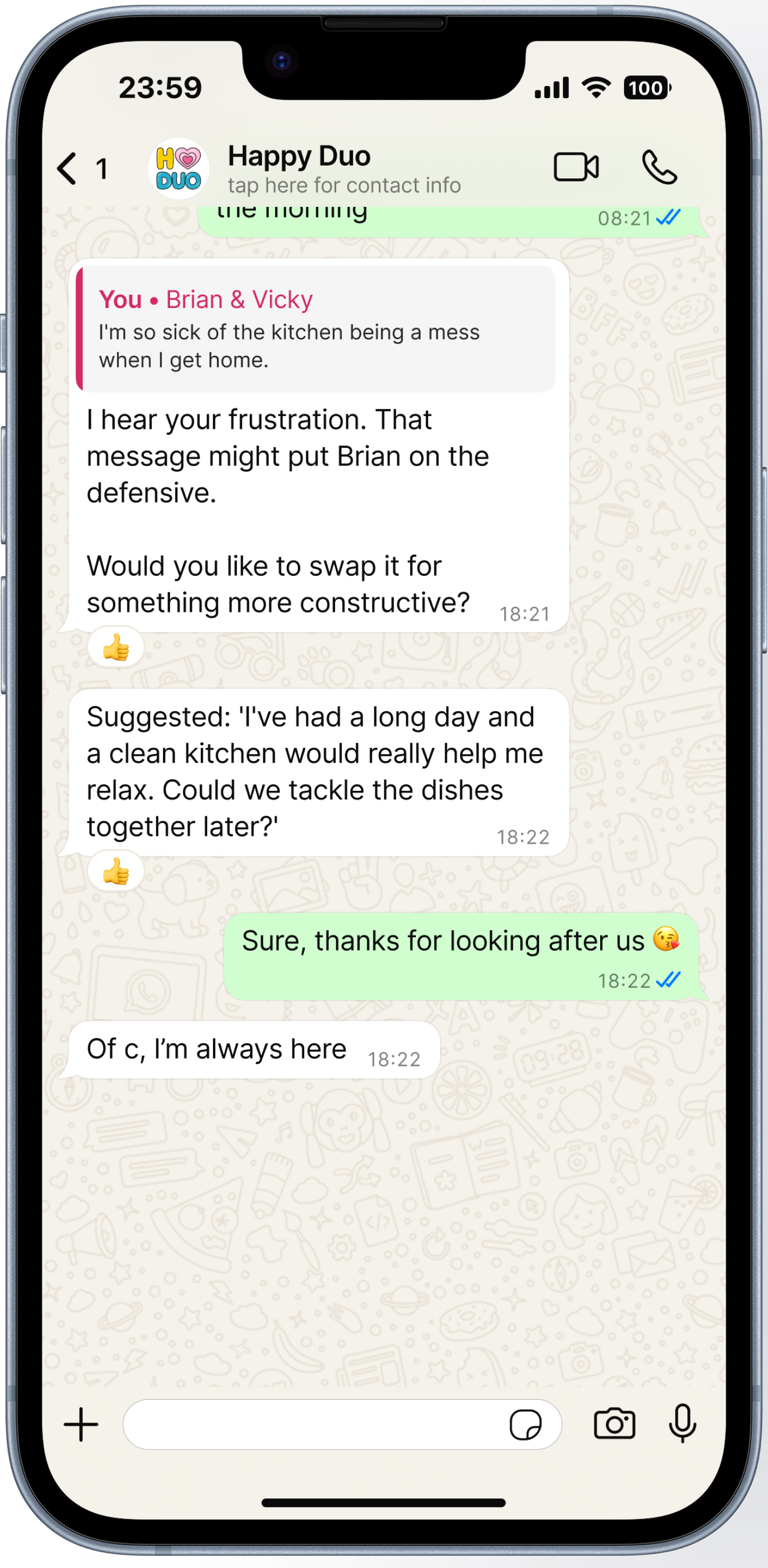 Happy Duo - Screenshot 2 showing product features and functionality
