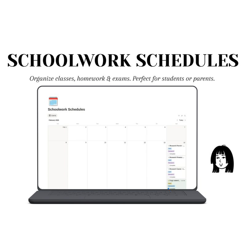 Schoolwork Schedules  - Product Hunt launch logo and brand identity