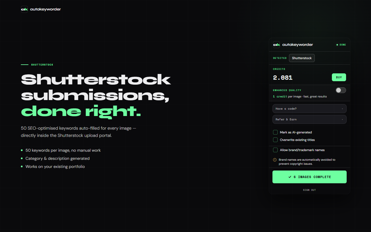 Stock photo metadata in 5 seconds.  gallery image