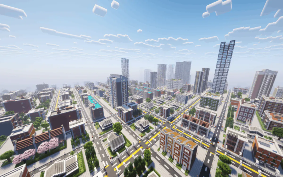 TheoTown Style Minecraft City Generator gallery image