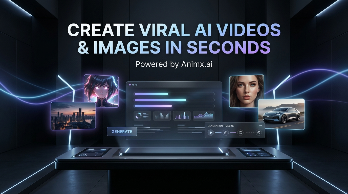 Create viral AI videos & images gallery image