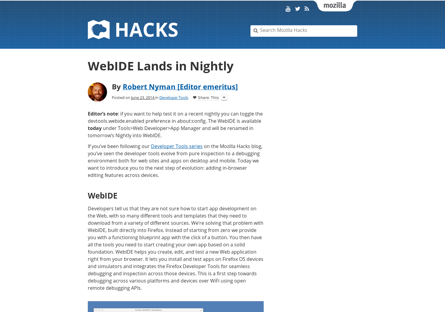 Mozilla WebIDE