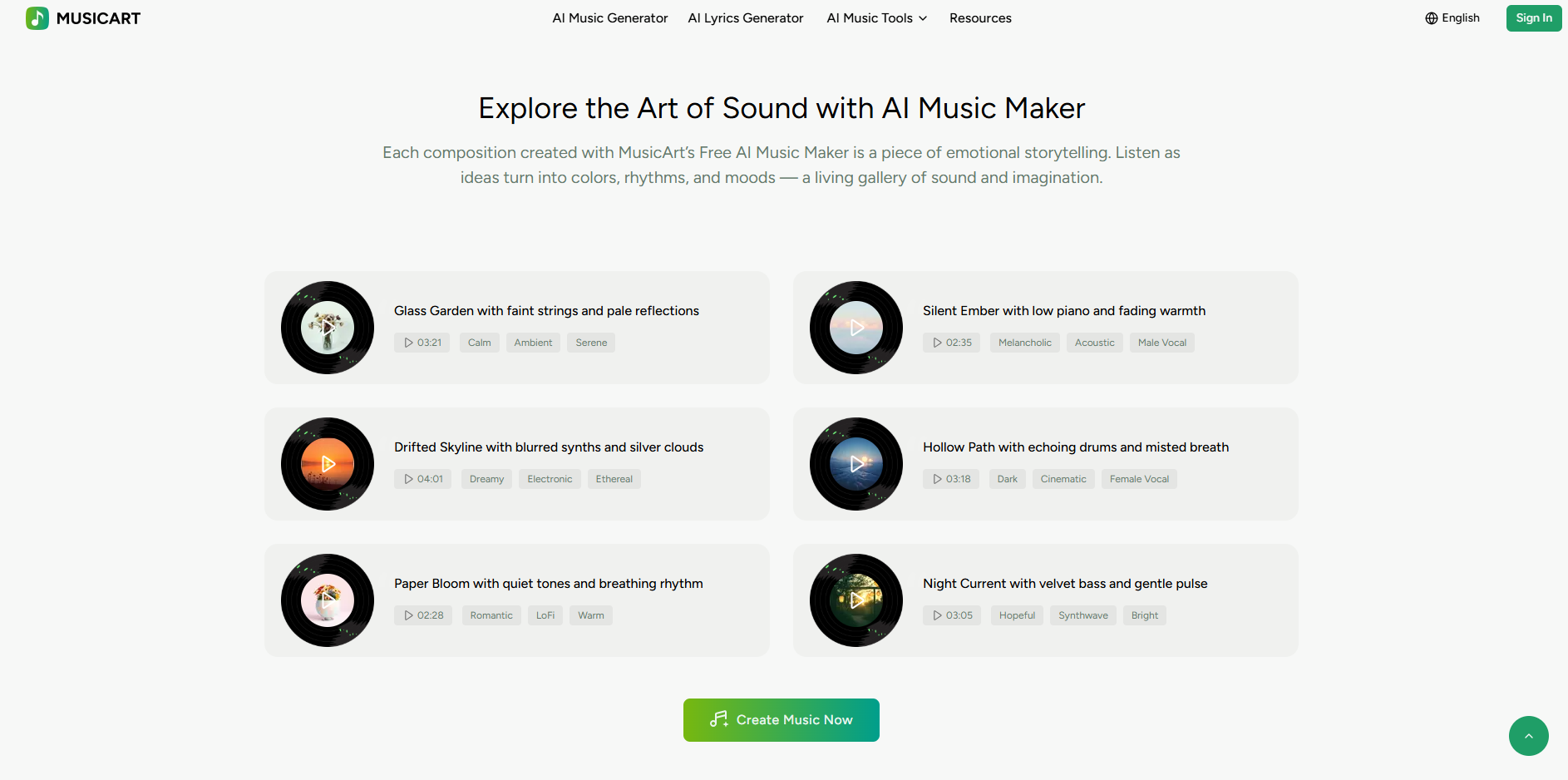 Transform Your Music into Art with AI gallery image