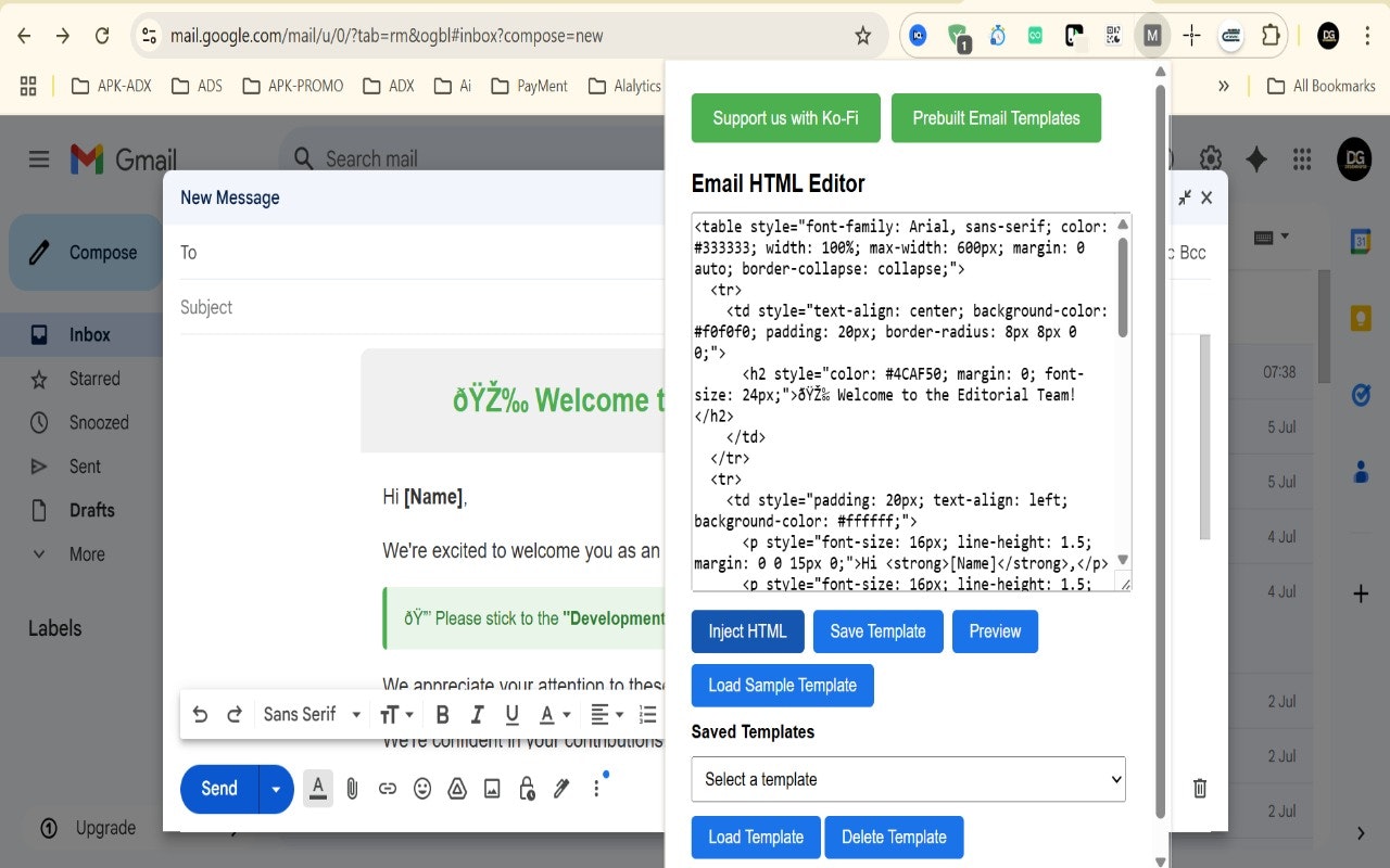 MailMarkup – HTML Editor for Email gallery image
