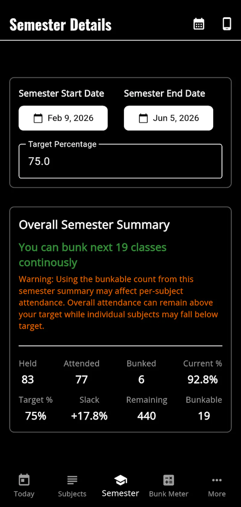  AttendMate: Attendance Tracker screenshot 4