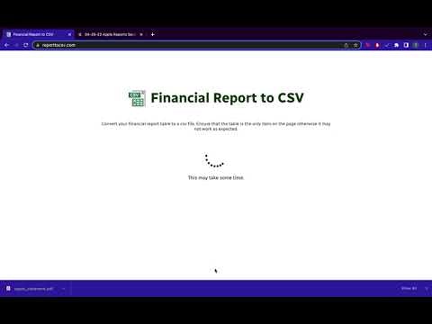 Report to CSV gallery image