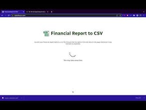 Report to CSV gallery image