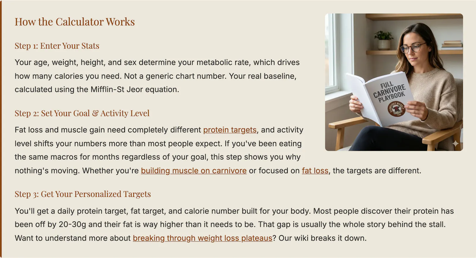 Carnivore Weekly Macro Calculator screenshot 3