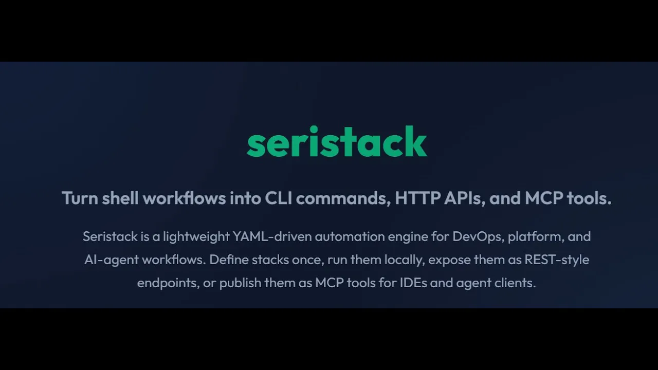 Seristack cli tool gallery image
