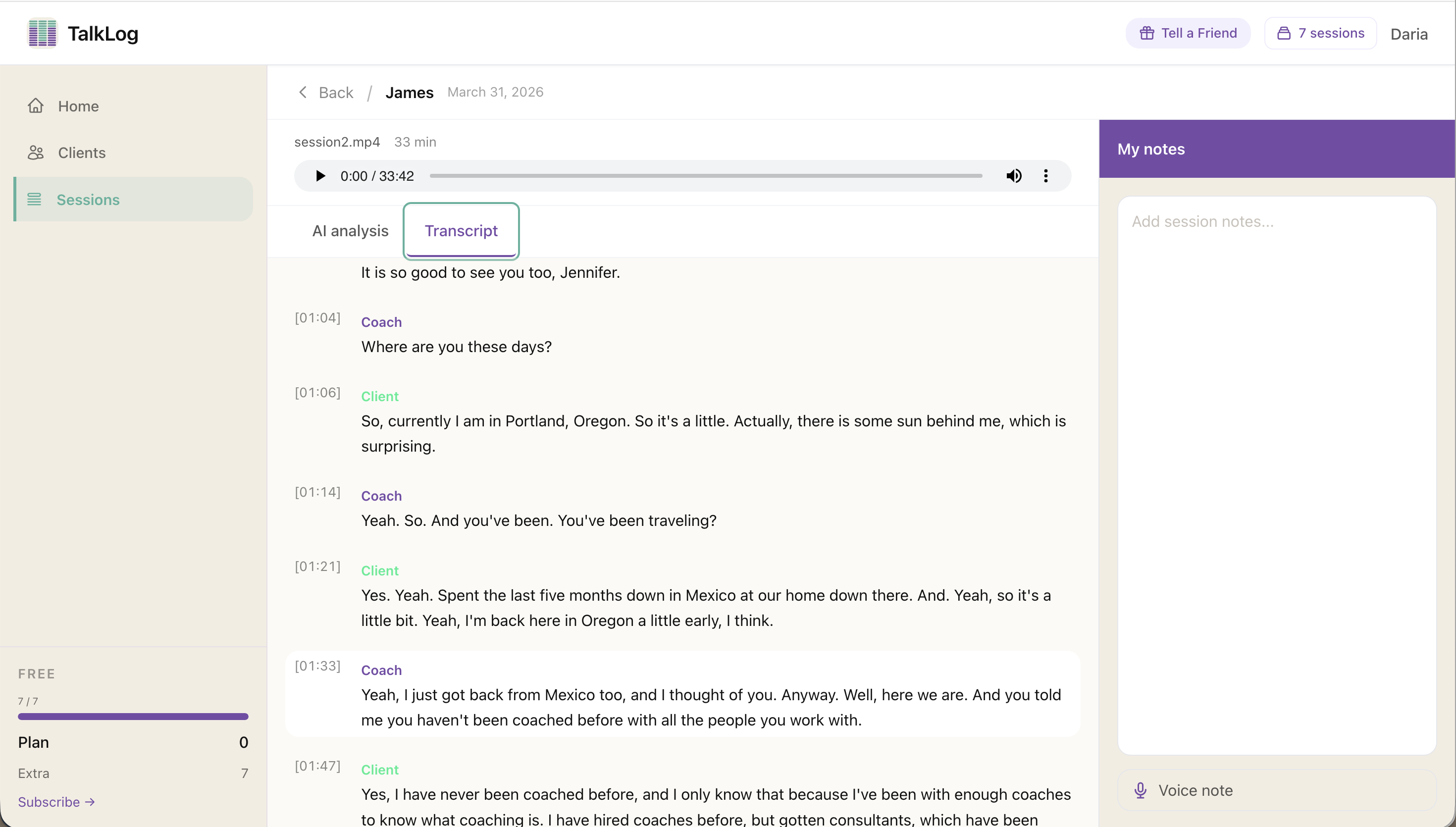 TalkLog gallery image
