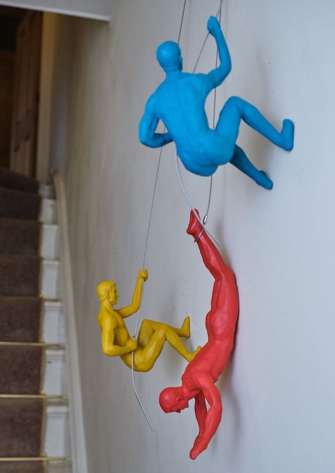 Coloured Climbing Men