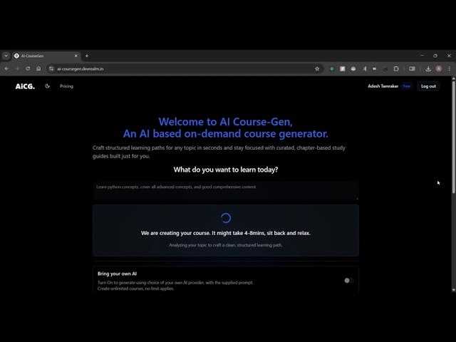 AI Course Gen gallery image