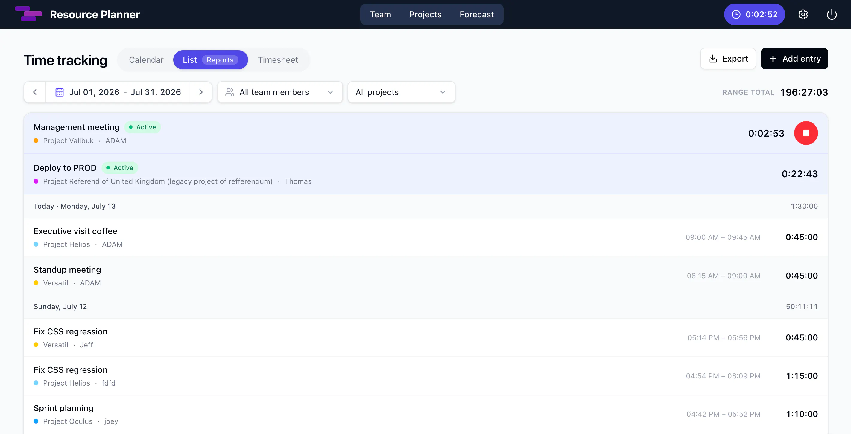 Resource Planner gallery image