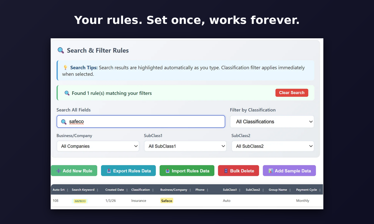 Exilir Classify - Screenshot 4 showing product features and functionality