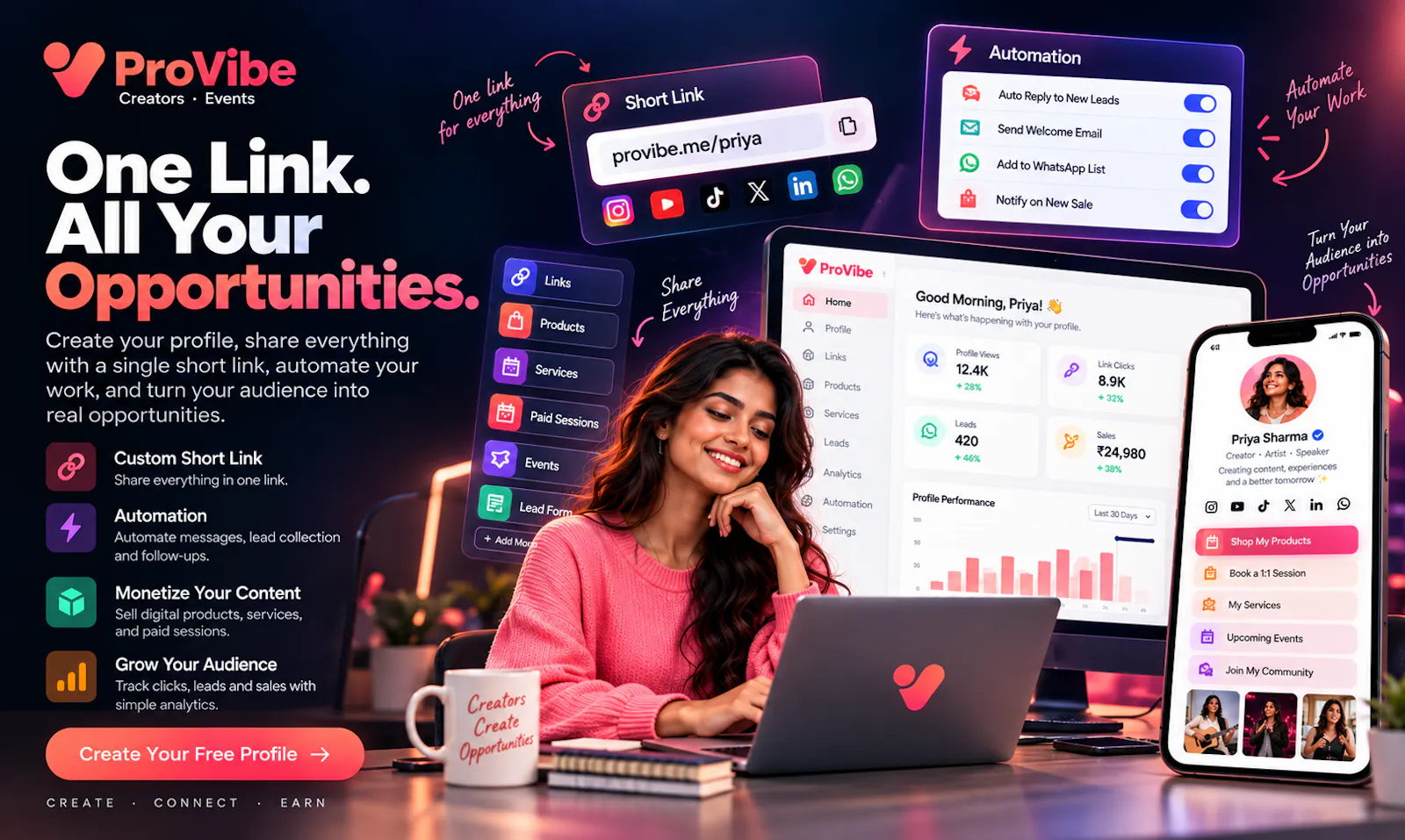 ProVibe — Creators • Brands • Events screenshot 2