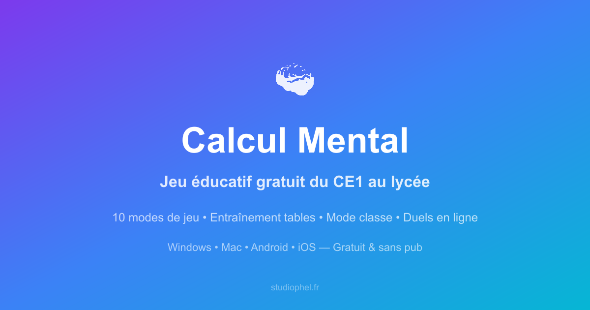 Calcul Mental Challenge par Studiophel gallery image