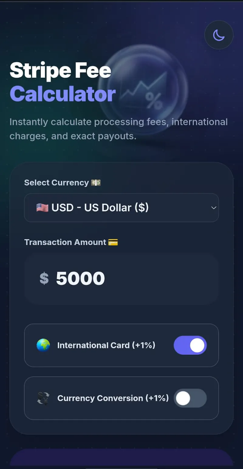 Stripe Fee Calculator PRO screenshot 3