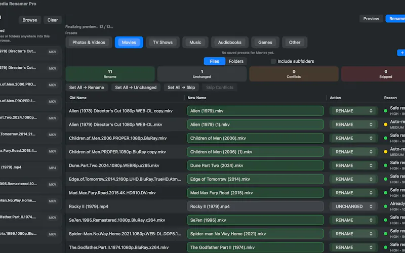 Media Renamer Pro screenshot 3